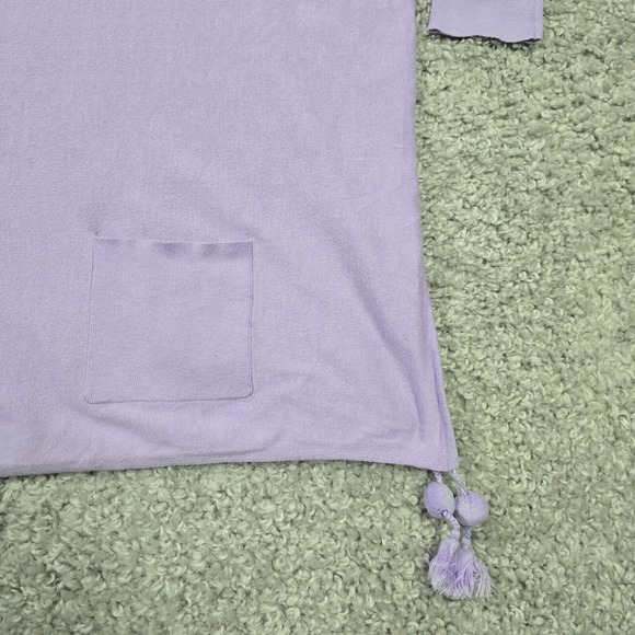 Lilly Pulitzer Elba Sweater Womens XS Purple Tassel 3/4 Sleeve Beach Resort - Picture 3 of 14